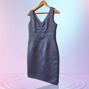 Jessica Howard Blue Sateen Cocktail Formal Dress Size 8